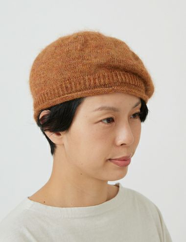 新品/未使用】群言堂シルク混ベレー帽ベージュ系