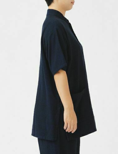 逆スラブパナマ織り 半袖パジャマセット | 石見銀山 群言堂オンライン