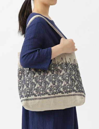 梯子刺繍ショルダーBAG | 石見銀山 群言堂オンラインストア