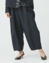 綿麻シルクシャンブレー　パンツ難波津（なにわず）