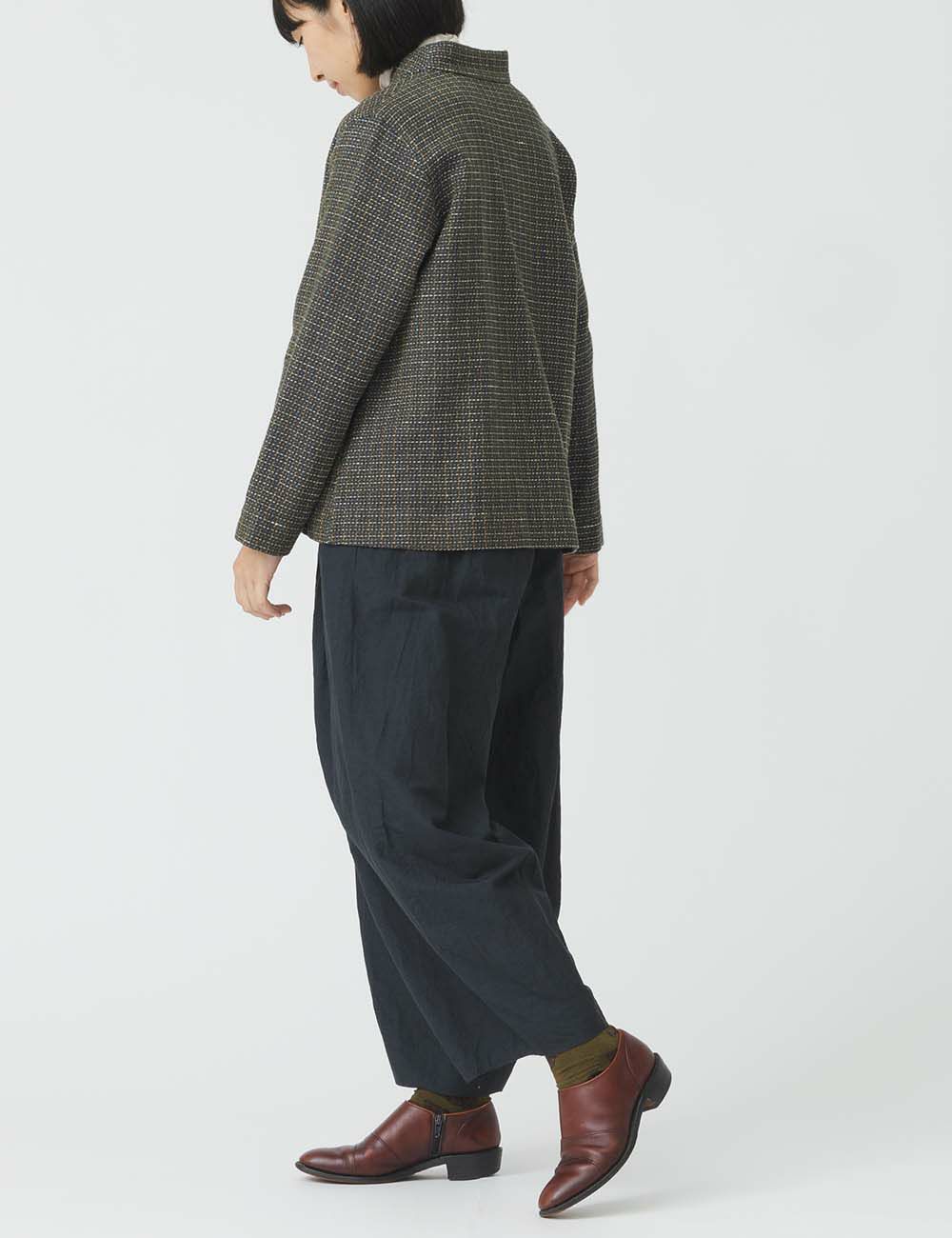 綿麻シルクシャンブレーパンツ難波津（なにわず） | 石見銀山 群言堂