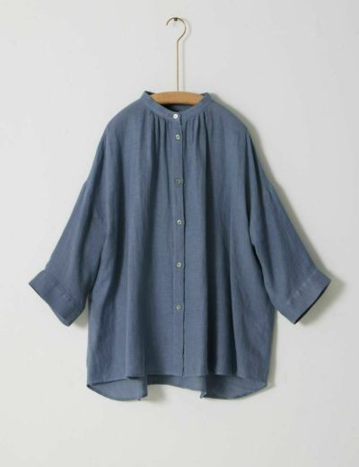 【返品?交換対象商品】 麻ガーゼブラウス姫金魚草（ひめきんぎょそう） | 石見銀山 群言 シャツ/ブラウス(長袖/七分)