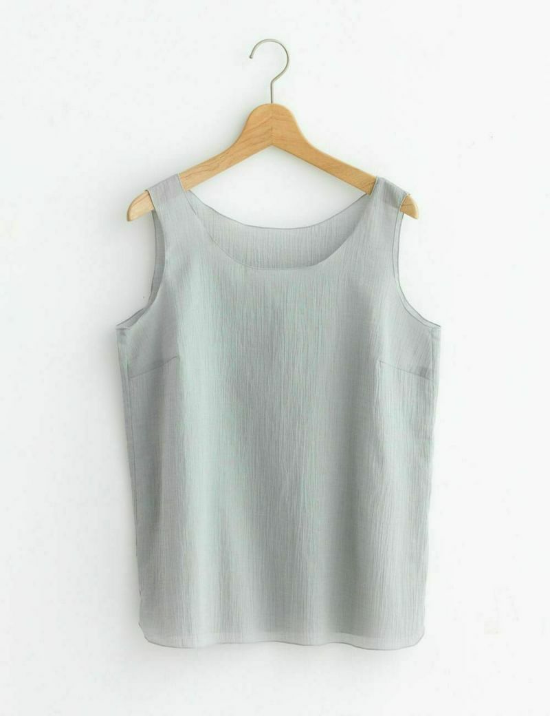 シャンブレー楊柳タンクトップ