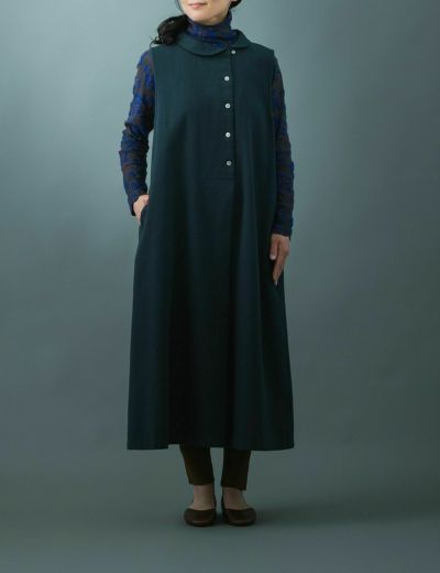 お値下げ❣️新品未使用❣️完売❣️群言堂 根々 藍染 ジャンバースカート