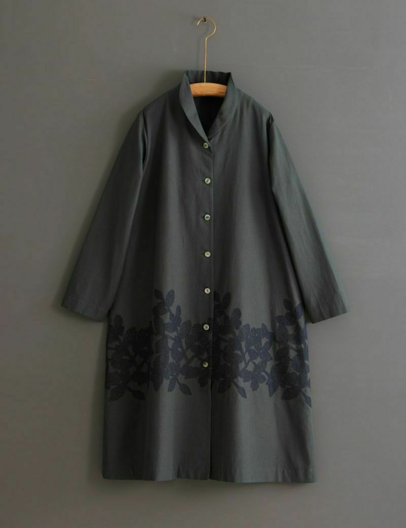 群言堂 根々 ゆったり ジャガード フクロウのジャケット ジャケット