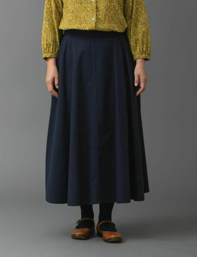 綿スラブ綾織スカート沢菊（さわぎく） | 石見銀山 群言堂オンラインストア