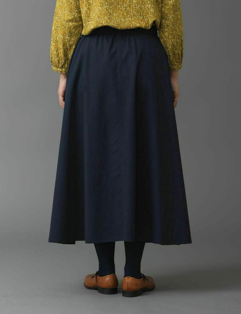 綿スラブ綾織スカート沢菊（さわぎく） | 石見銀山 群言堂オンラインストア