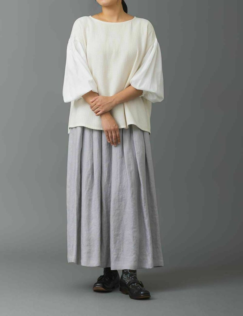 【美品】群言堂　プルオーバー　田村草 綿シルクワッフルプルオーバー田村草（たむらそう） | 石見銀山
