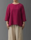 リネンパレットラウンドブラウス