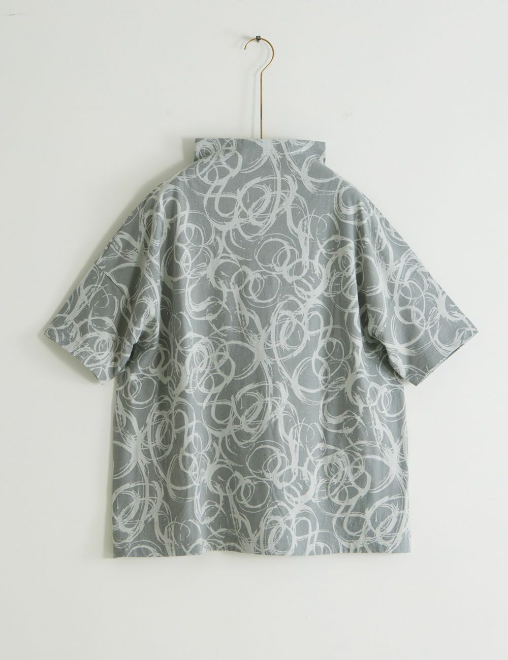 綿SZ天竺浜風柄プルオーバー三又（みつまた）