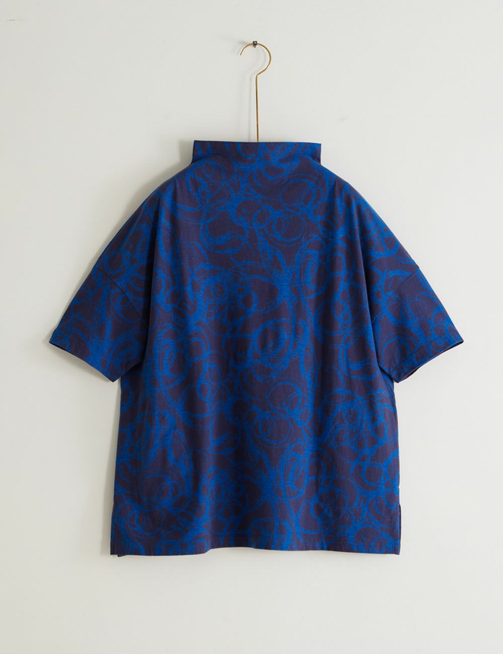 綿SZ天竺浜風柄プルオーバー三又（みつまた）