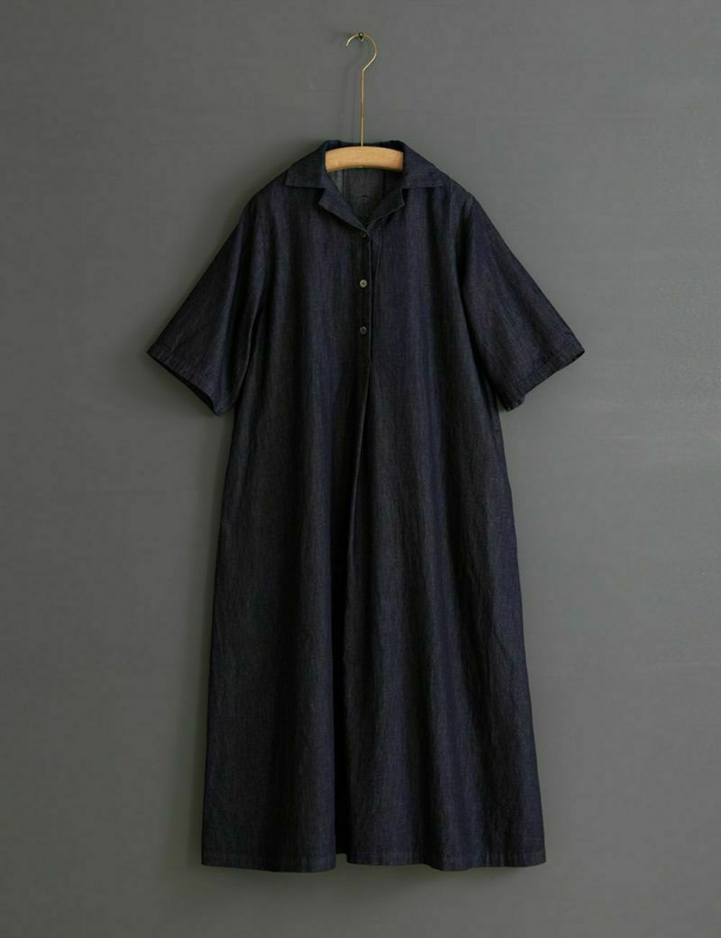 郡言堂　石見銀山　柔らかデニムワンピース 郡言堂 石見銀山 柔らかデニムワンピース 郡言堂 石見銀山 柔らか