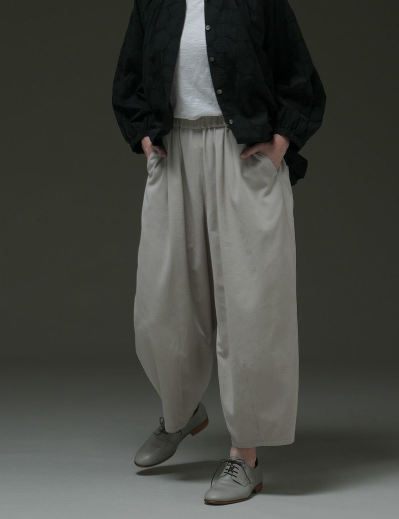 綿ボイルツイルパンツ鴎草（かもめそう）