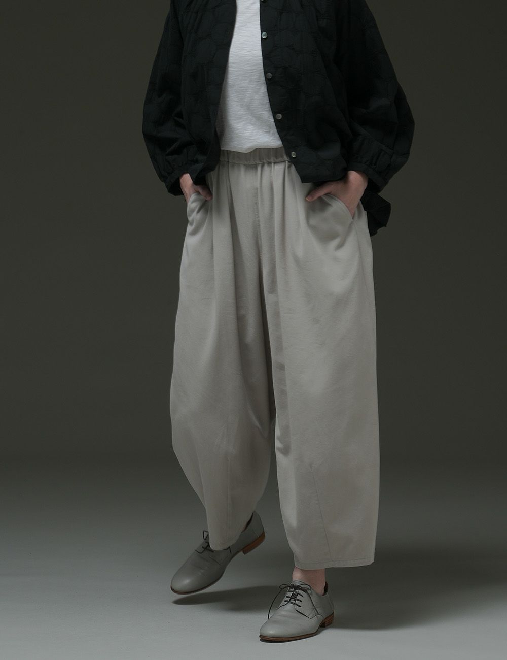 綿ボイルツイルパンツ鴎草（かもめそう）