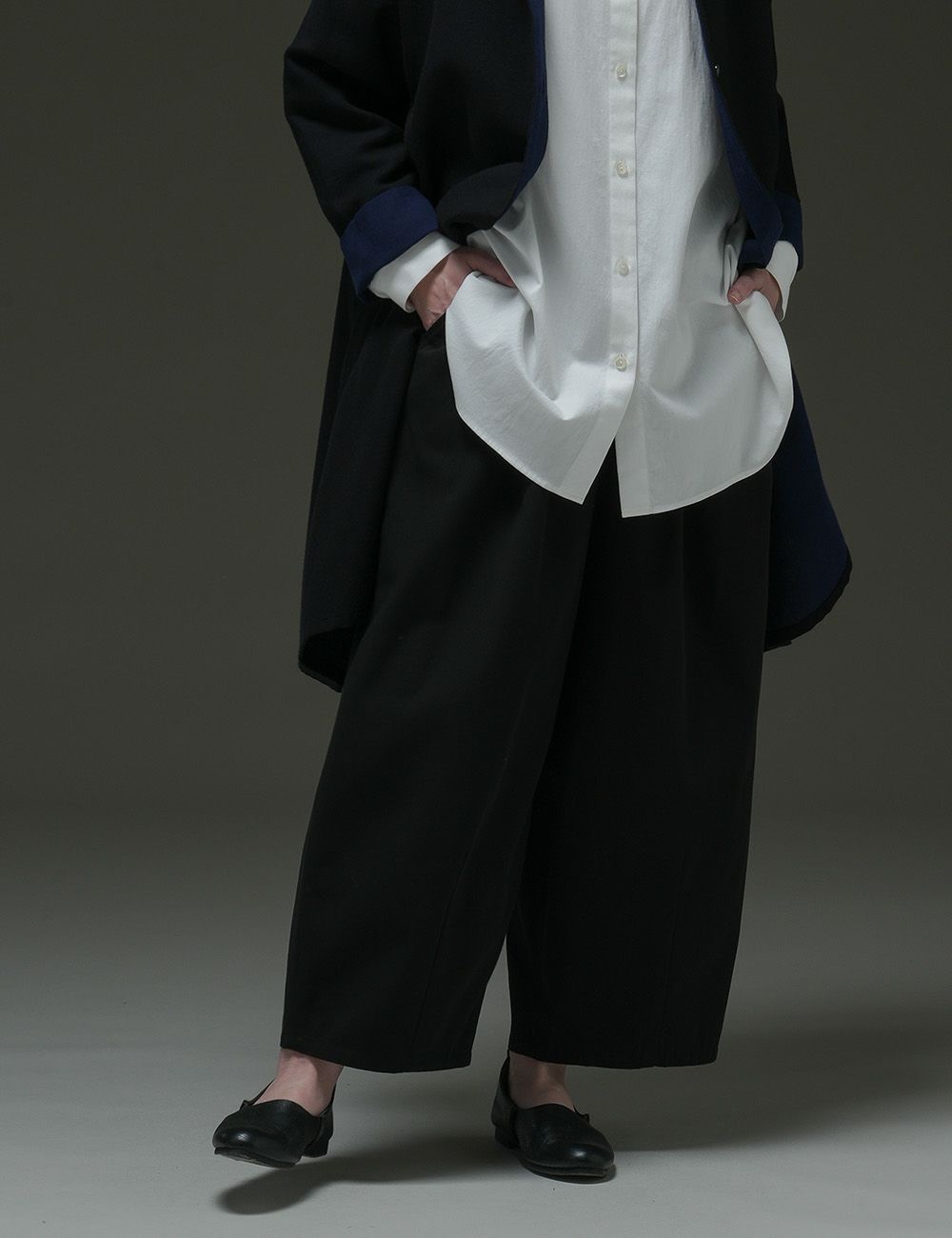 綿ボイルツイルパンツ鴎草（かもめそう）