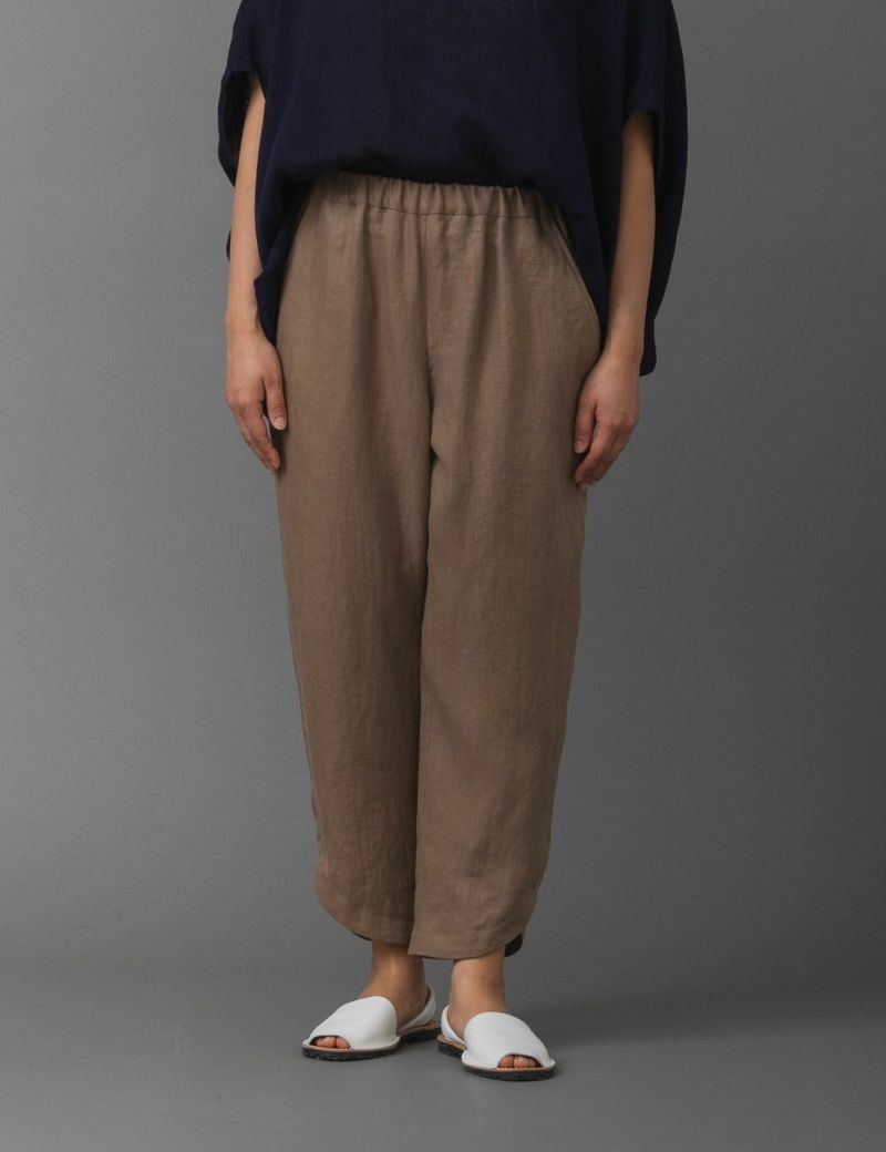 高密度リネンツイルパンツ野蕗（のぶき）