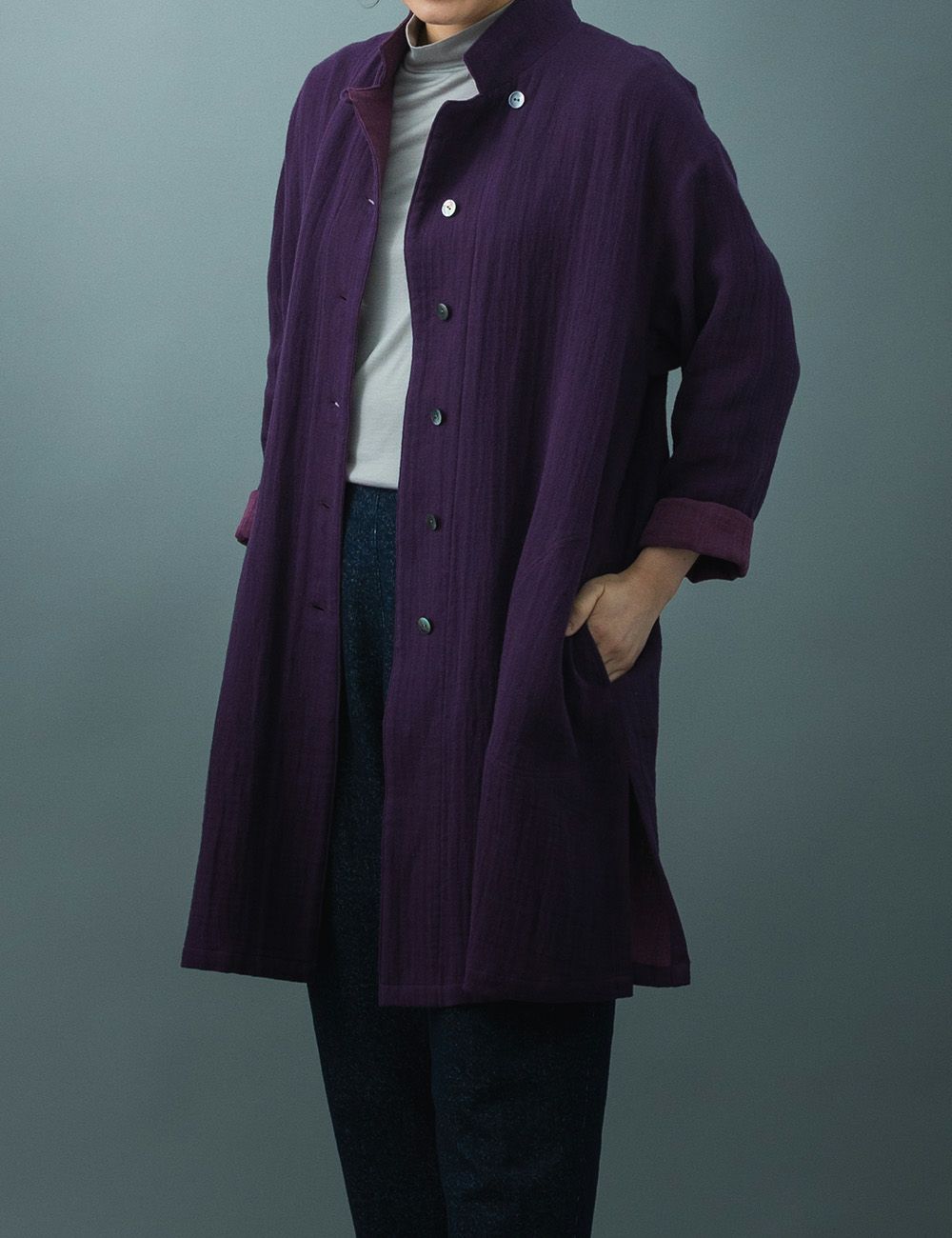 石見銀山　郡言堂　根々　綿100% コート コート | 石見銀山 群言堂オンラインストア