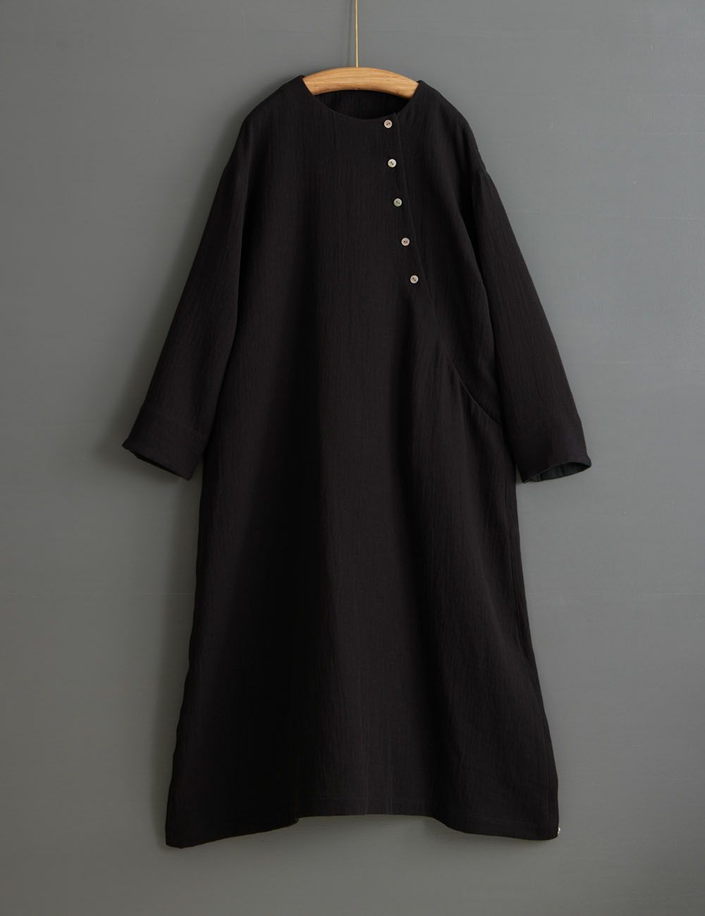 綿麻二重織　ワンピース雌生揉（めなもみ）
