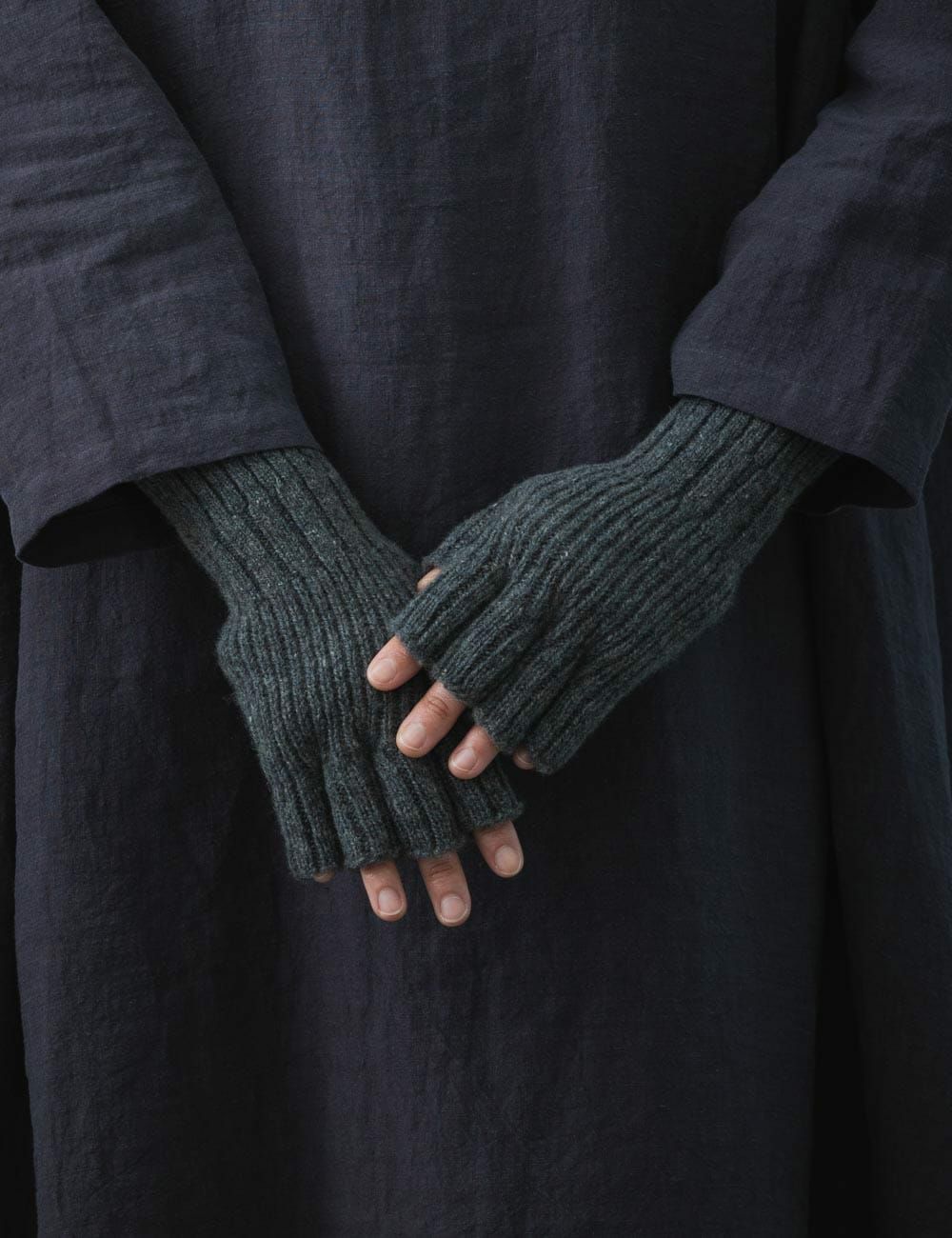 指なしウール手袋