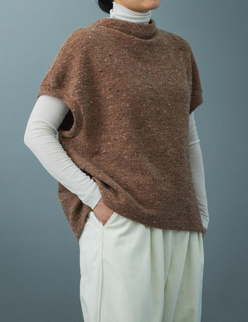 群言堂 登美 ドルマンカーディガン 絹 シルク 羽織 ニット 石見銀山