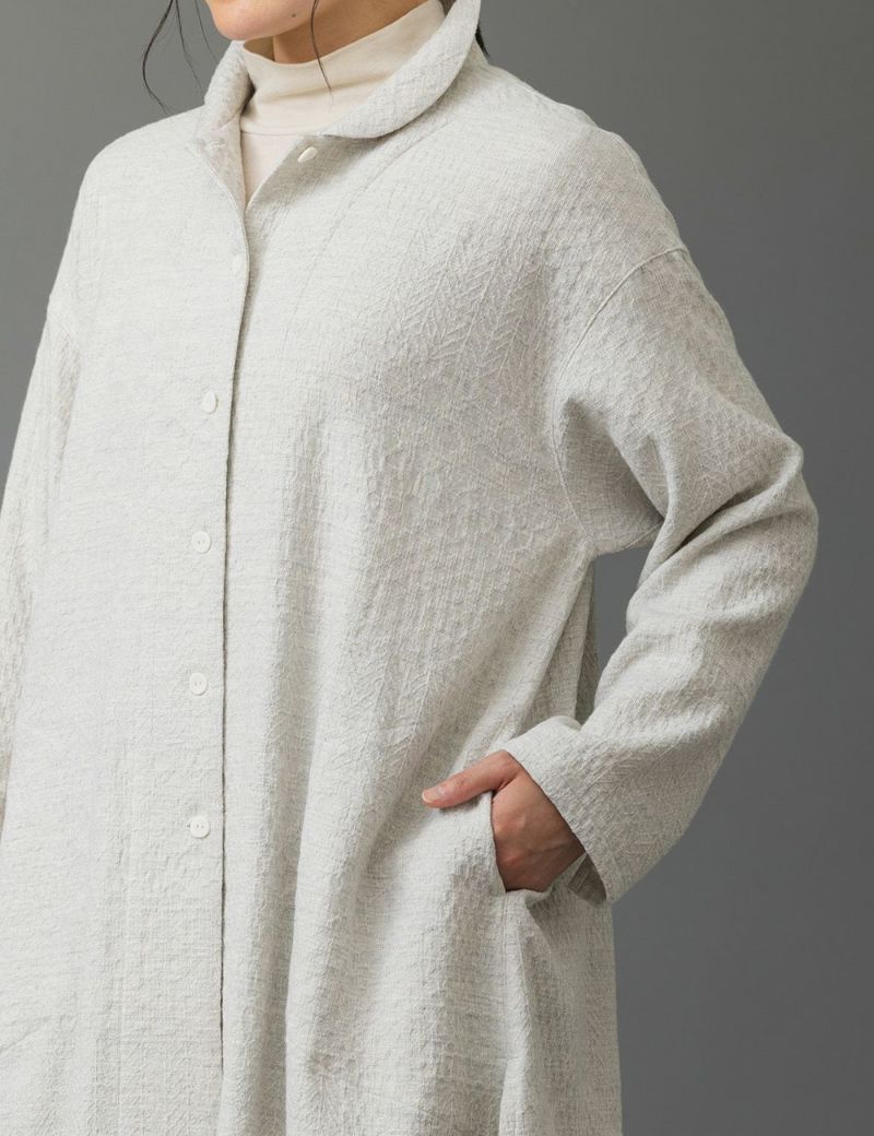 こぎん刺子ジャガードブラウス未容柳（びようやなぎ） | 石見