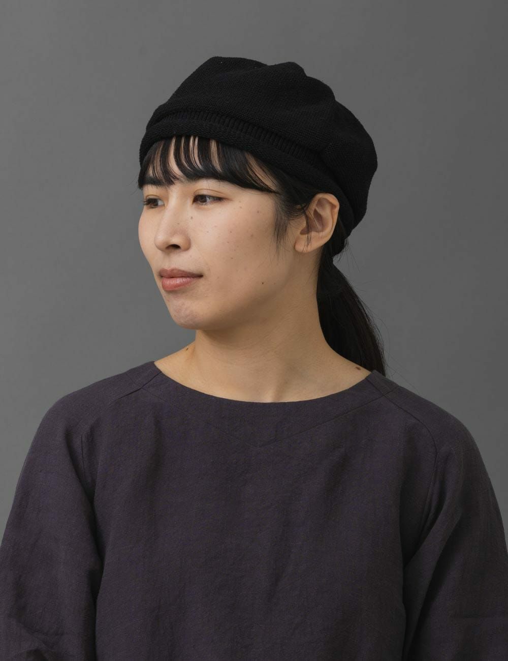 綿シルクベレー