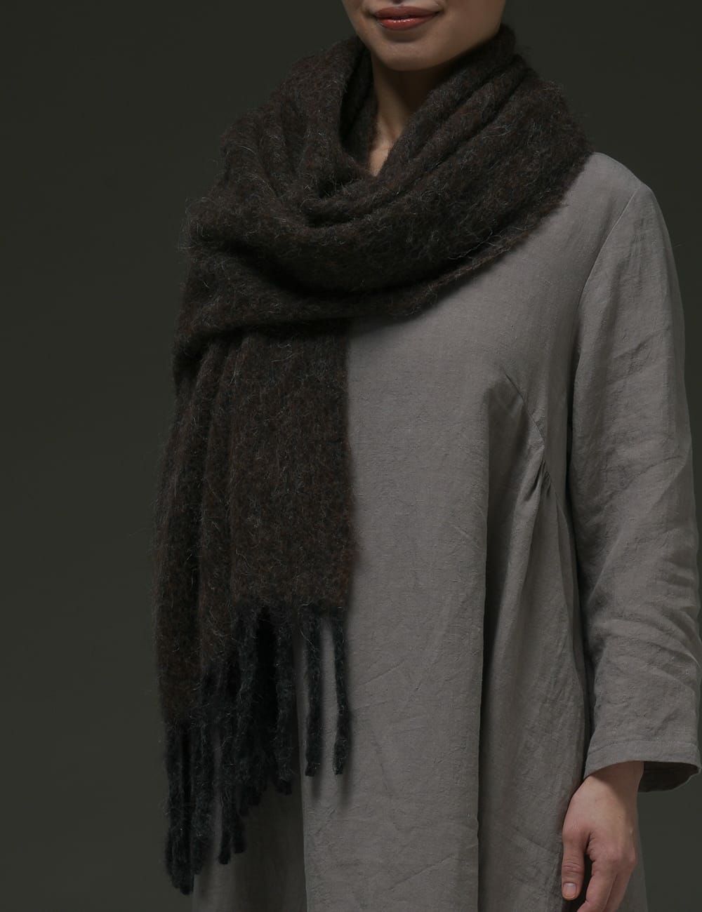 石見銀山 群言堂 新作 玉虫色 大判ストール 石見銀山 群言堂 新作