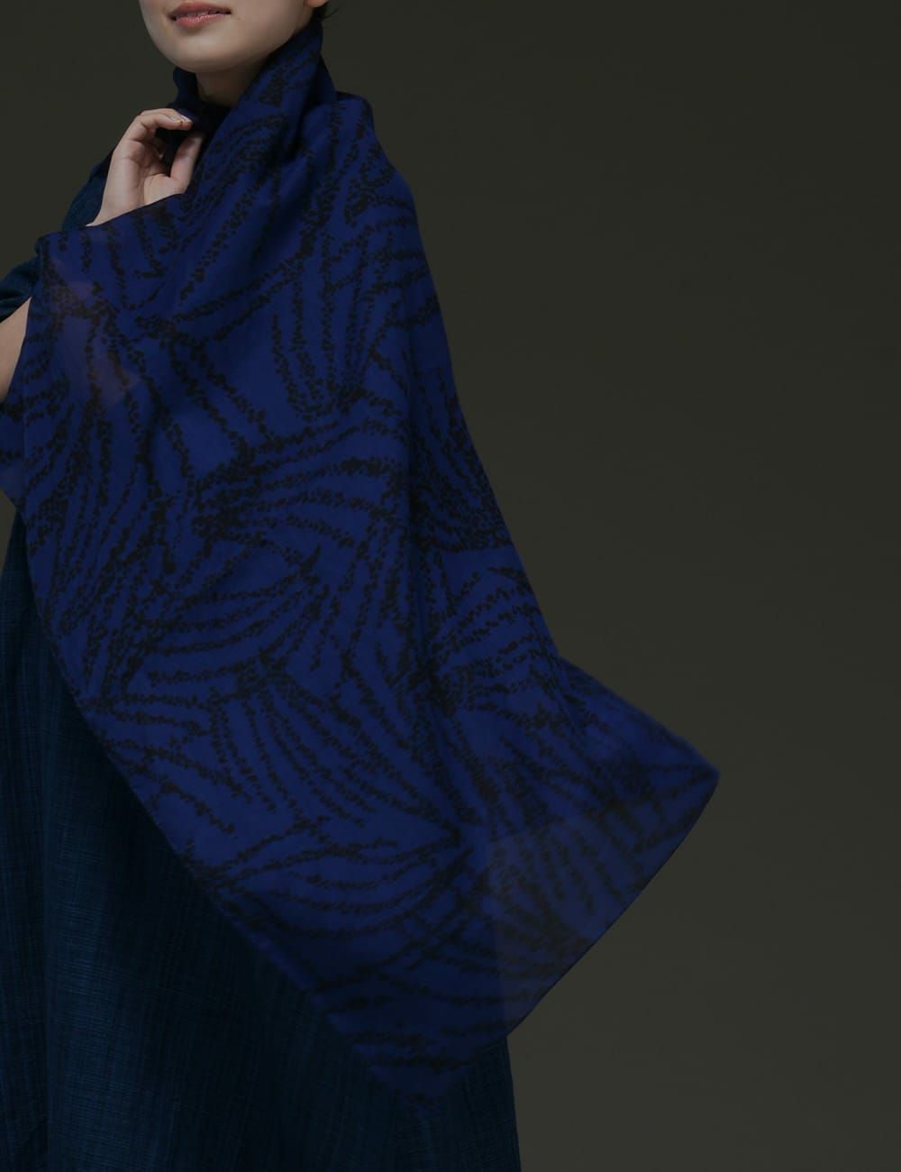 コットンスカーフすすき柄