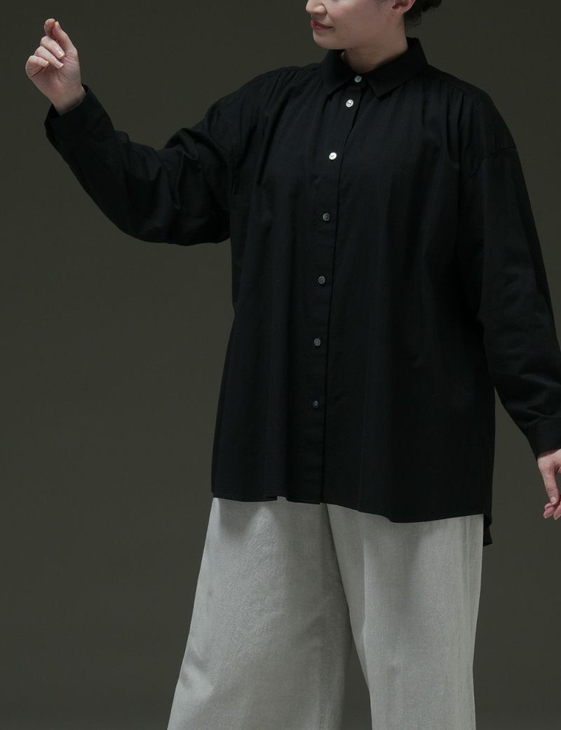 綿サテンブラウス山香（やまこうばし）