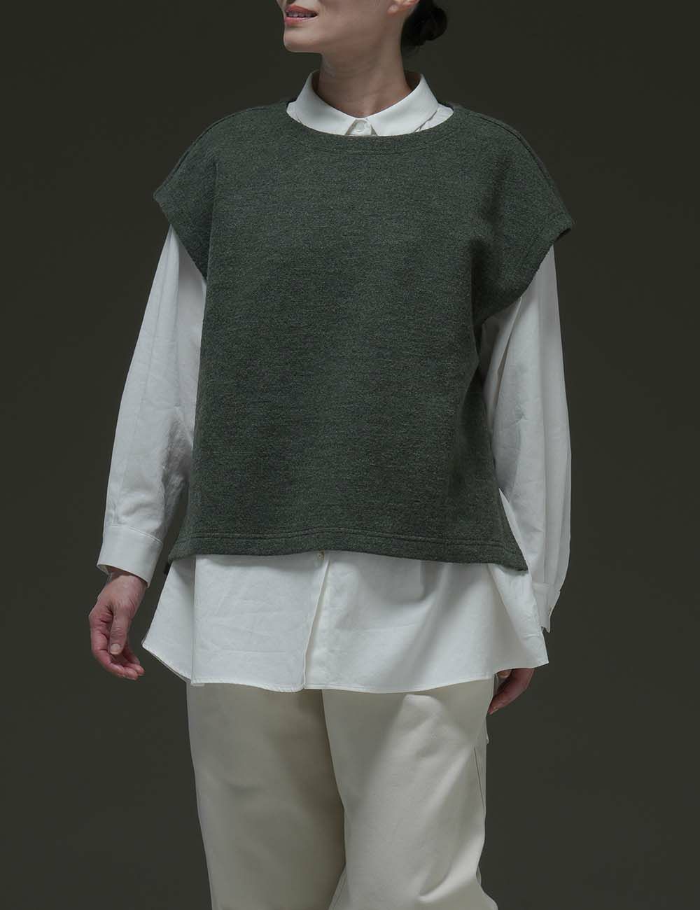 綿サテンブラウス山香（やまこうばし）