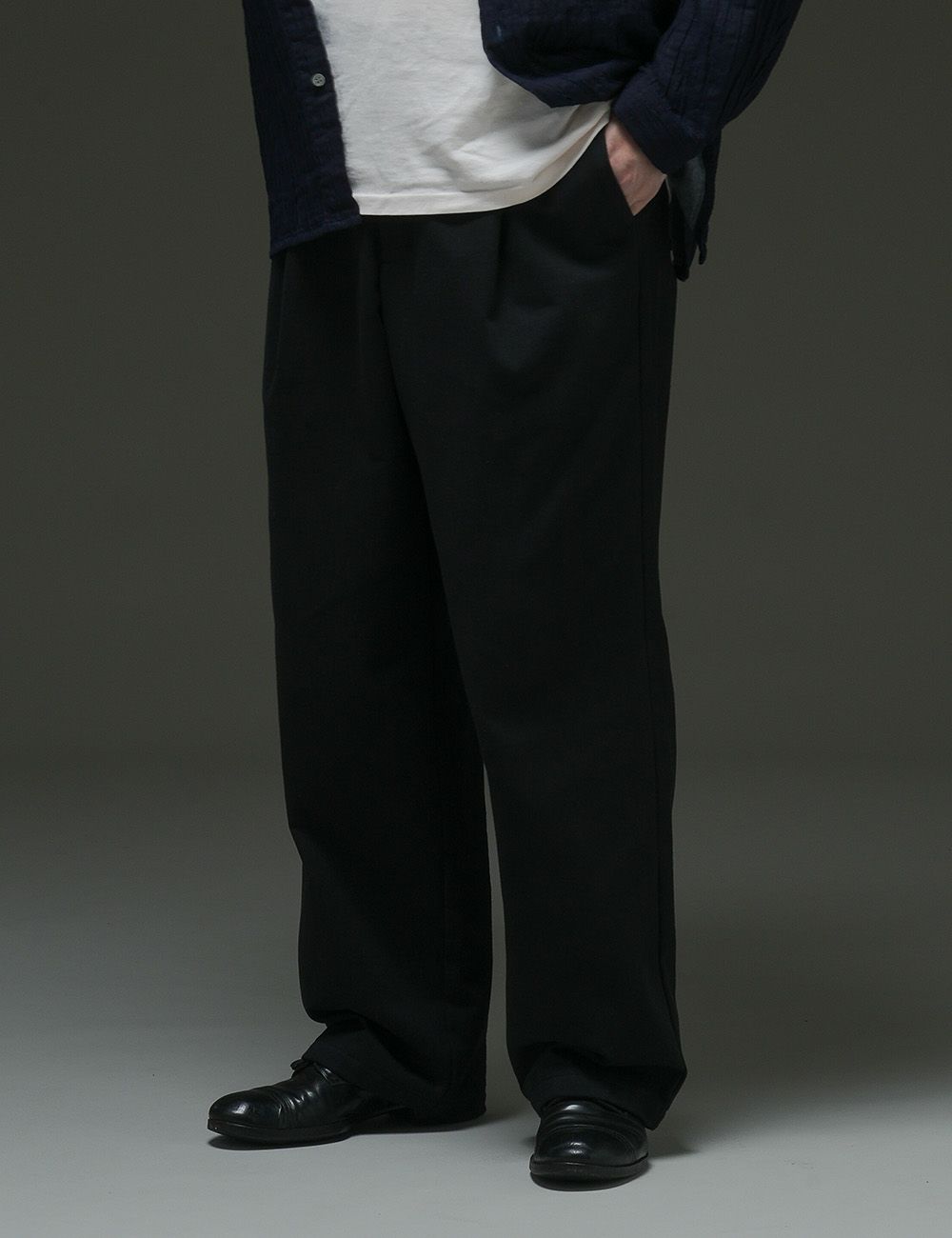 綿サテン裏起毛パンツ采振木（ざいふりぼく）