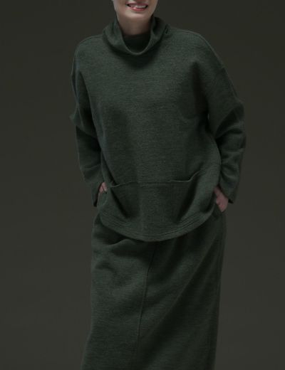 ウールトップクレーターベスト蒲公英（たんぽぽ） | 石見銀山 群言堂