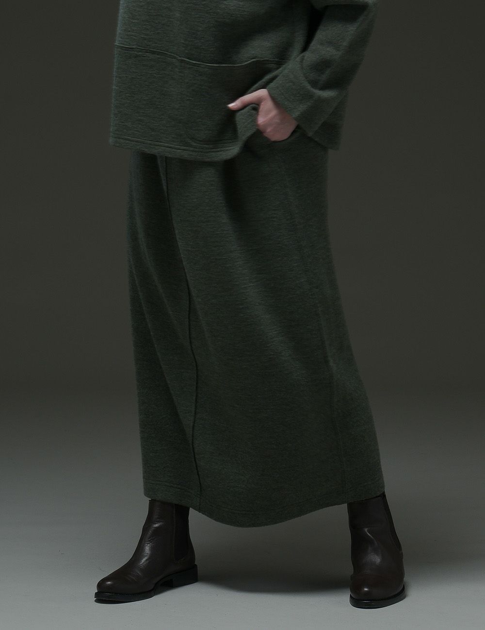 ウールトップクレータースカート女竹（めだけ）