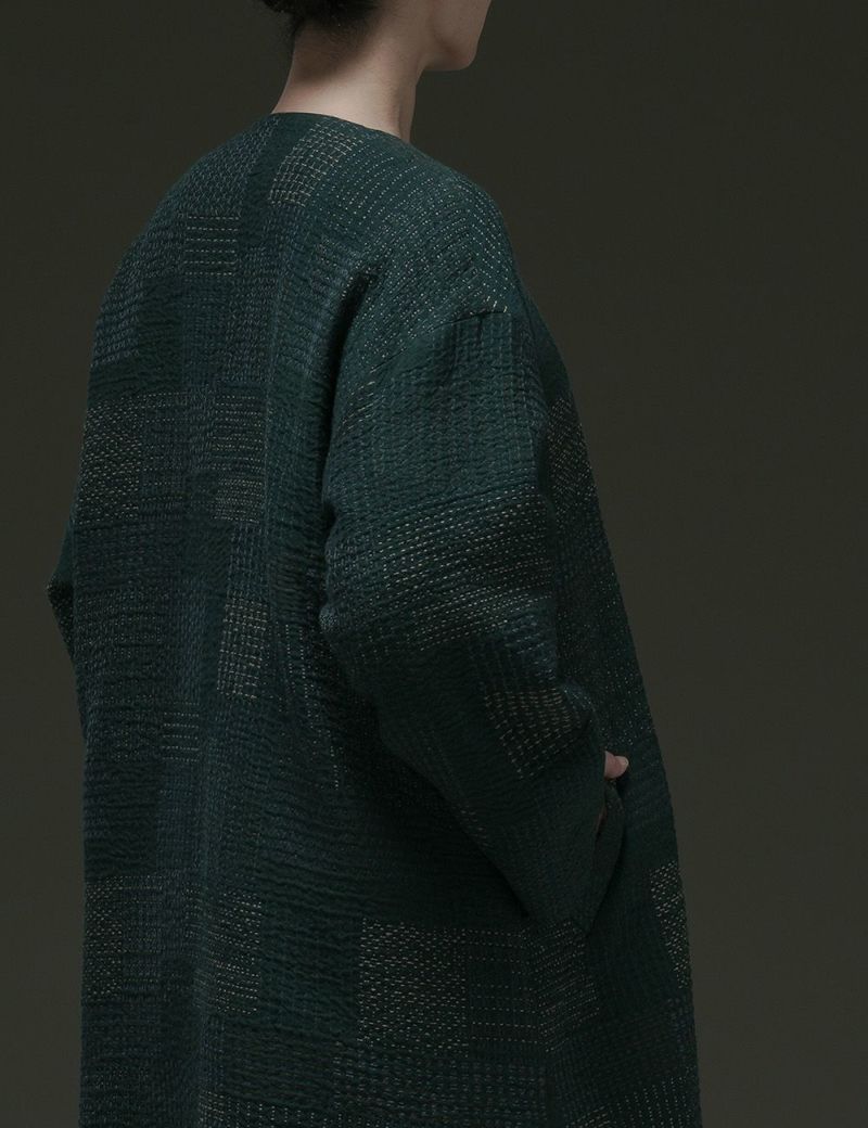 石見銀山　群言堂　先染めバフクロスジャケット未草（ひつじぐさ）　春　コート 石見銀山群言堂先染めバフクロスジャケット未草（ひつじぐさ）春コート