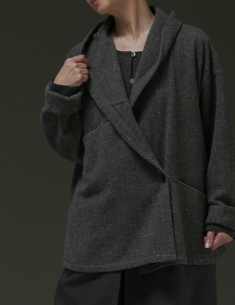 シーナツイード羽織寒葵（かんあおい） | 石見銀山 群言堂