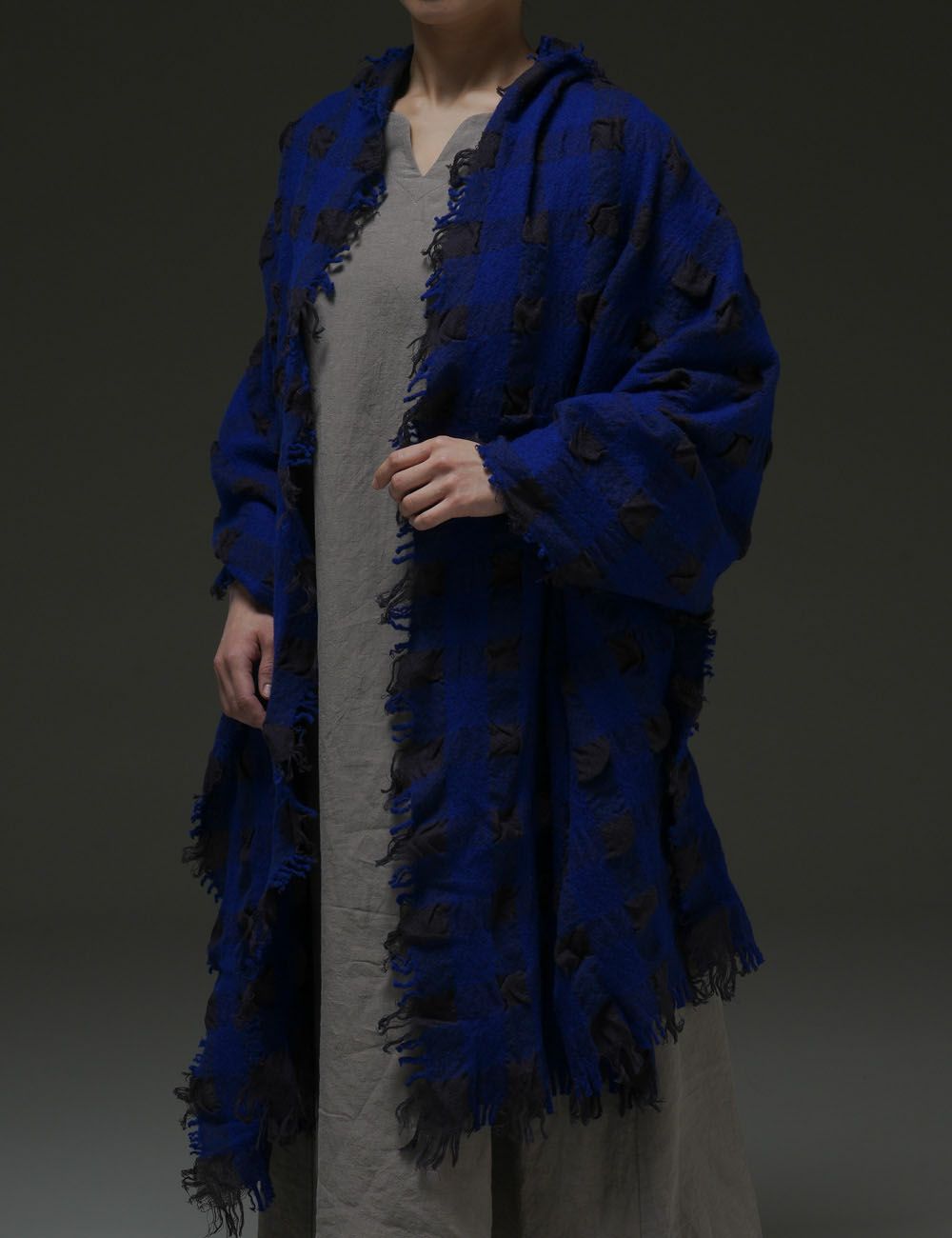 縮絨ストール小格子柄 | 石見銀山 群言堂オンラインストア