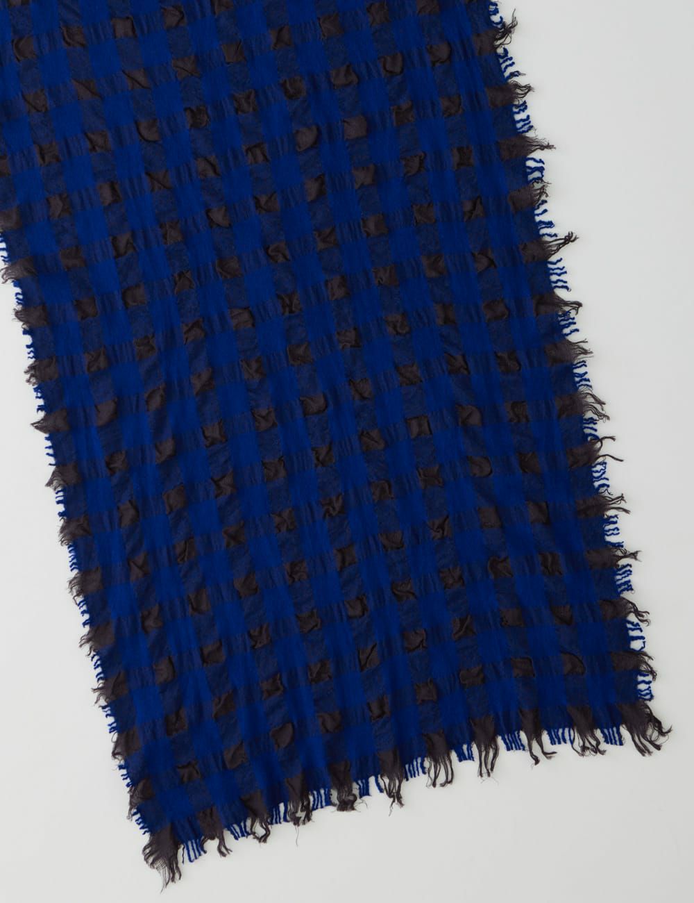 縮絨ストール小格子柄 | 石見銀山 群言堂オンラインストア