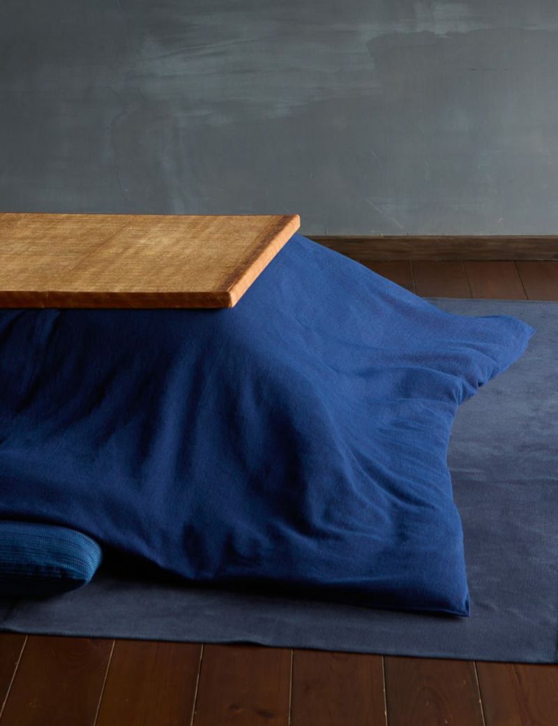 藍20/2刺子コタツカバー