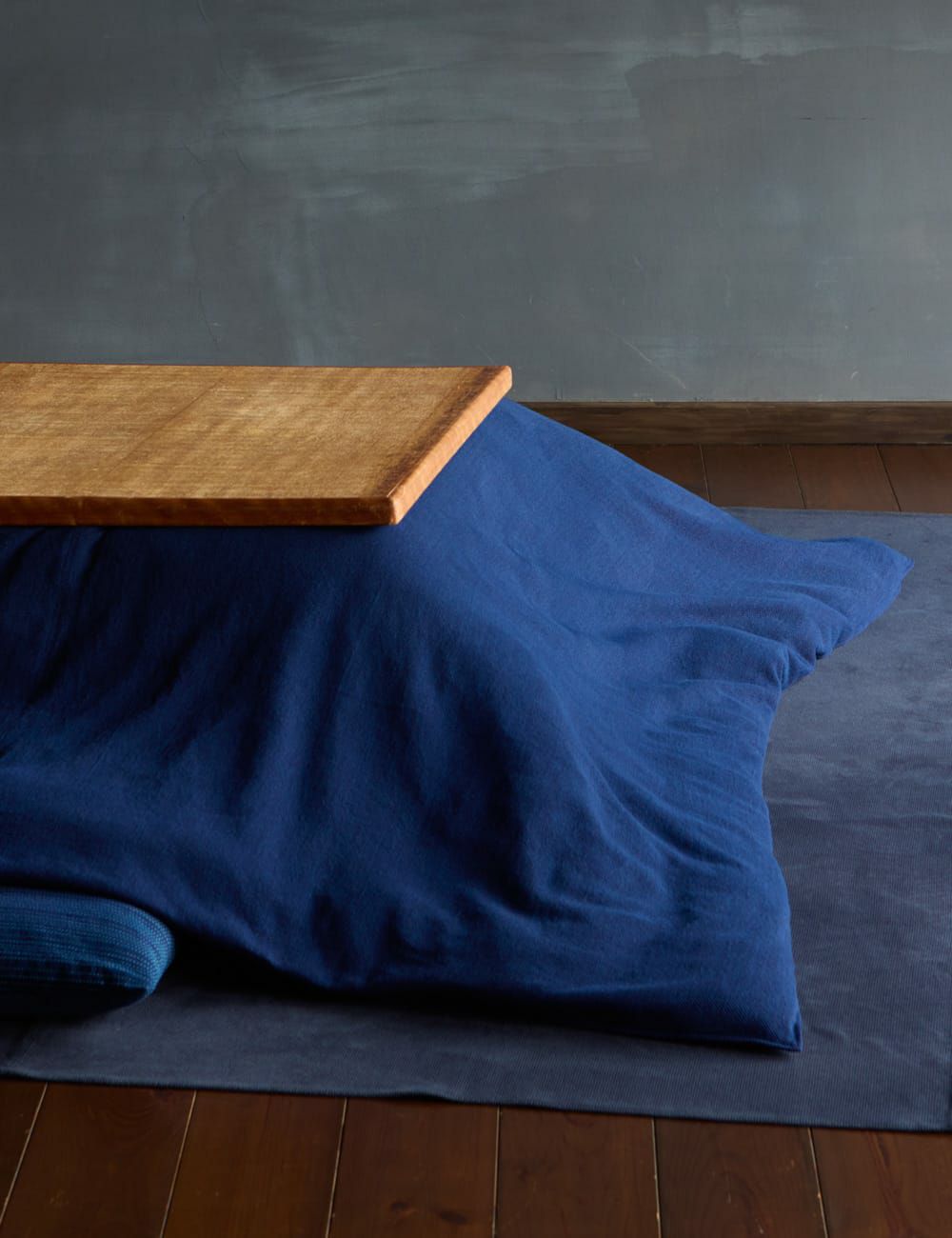 藍20/2刺子コタツカバー