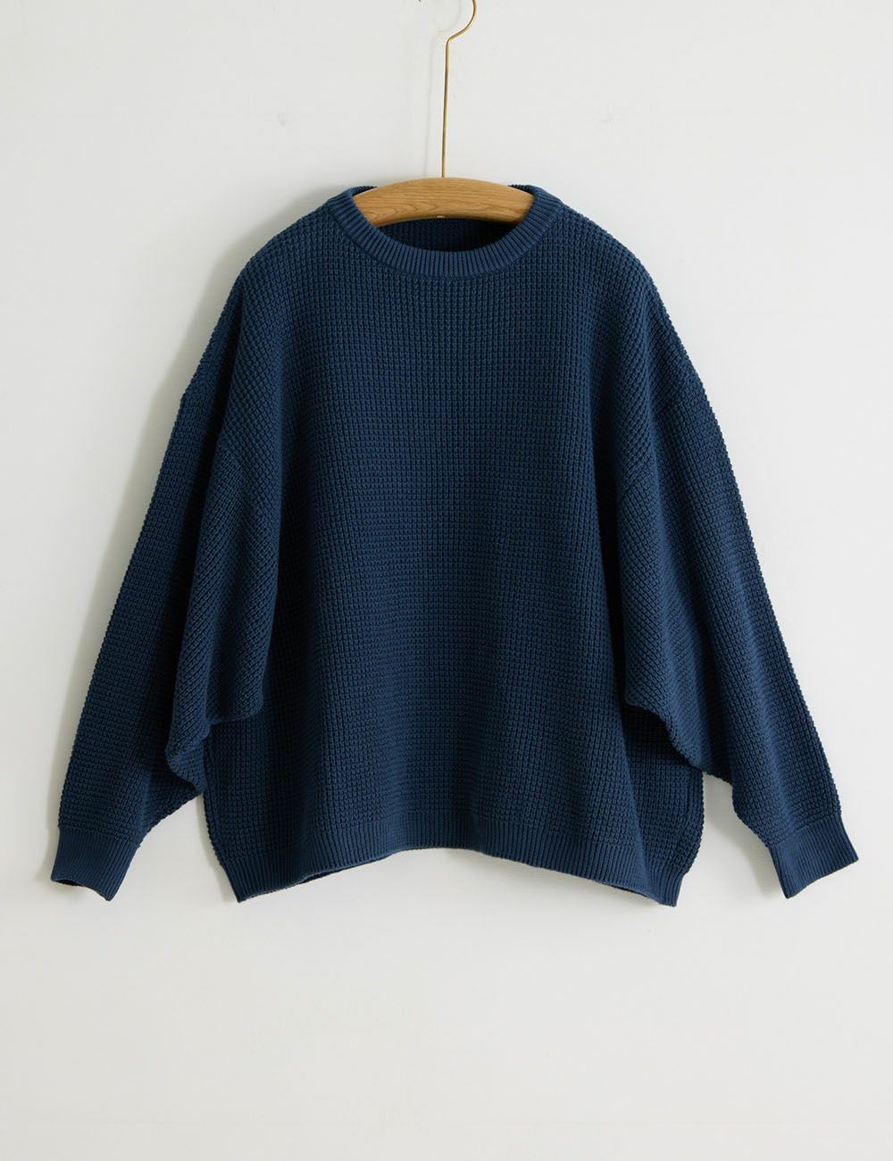 綿起毛ワッフルプルオーバー蟒草（うわばみそう）