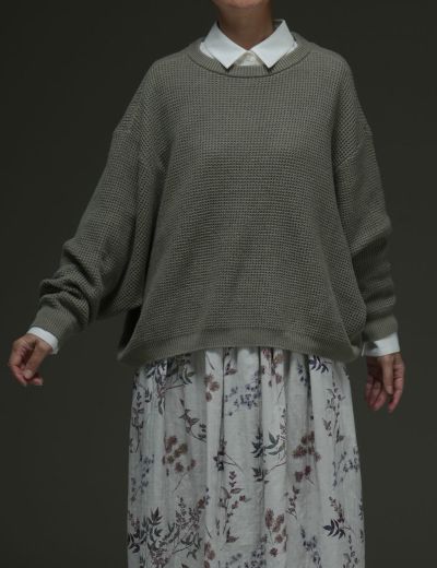 セイジキタノ ジャケット 花刺繍 長袖 月花カット刺繍ジャケット野襤褸菊（のぼろぎく） | 石見銀山 群言堂