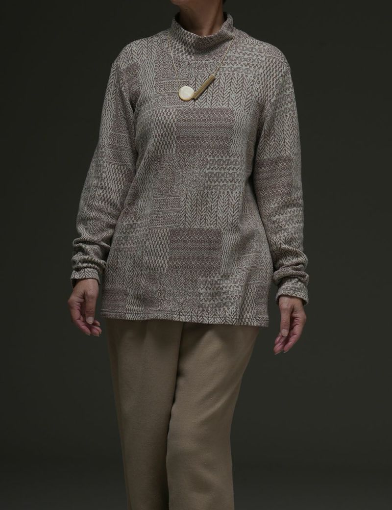 風通こぎんパッチワークジャガード　プルオーバー山梨（やまなし）