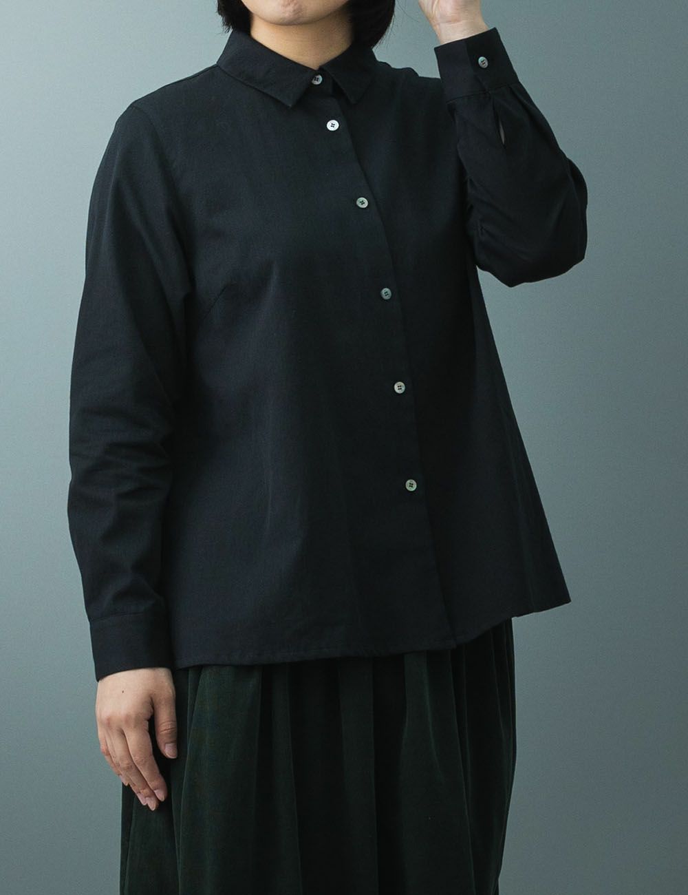 綿サテンブラウス姫榊（ひさかき）