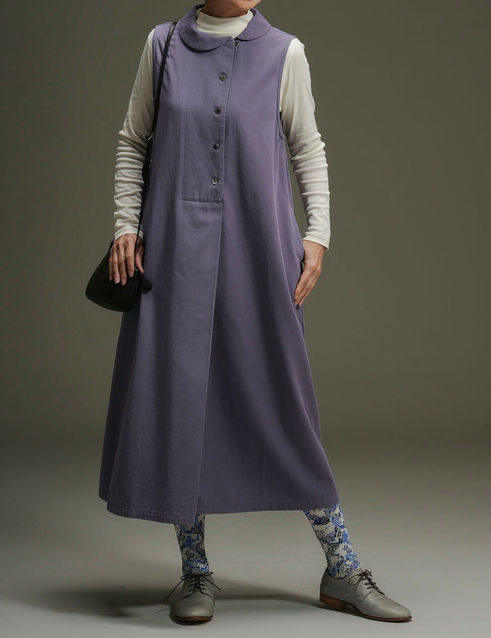 ゆかっち 綿ボイルツイルジャンパースカート優雅菊（ゆうがぎく） | 石見銀山 群