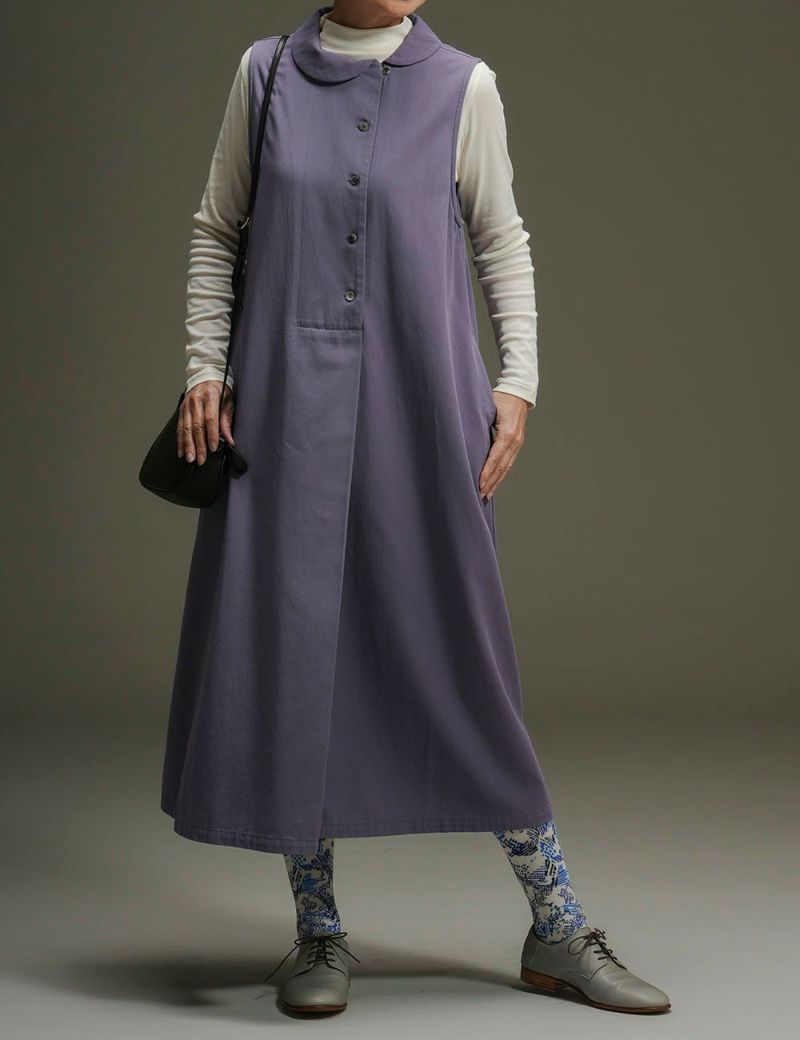 綿ボイルツイルジャンパースカート優雅菊（ゆうがぎく）